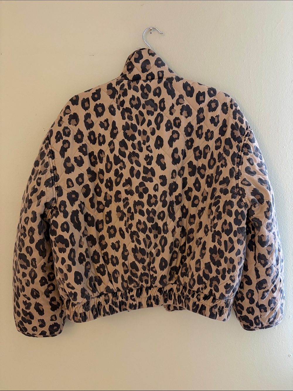 Blank NYC Leopard Print Puffer Jacket - Tan/Black - Picture 8 of 15